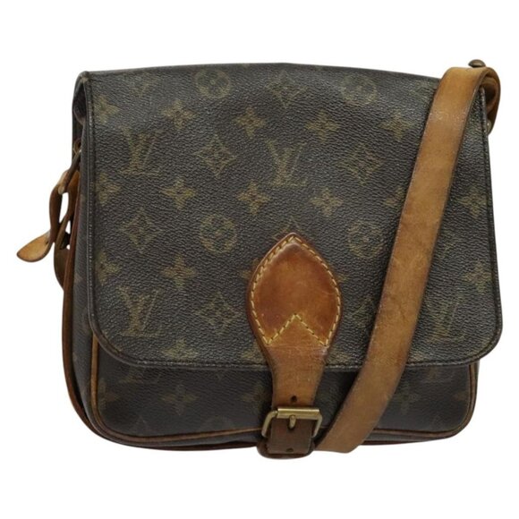 LOUIS VUITTON Monogram Cartesier MM Shoulder Bag M51253 LV Auth BA4467 - Picture 1 of 16